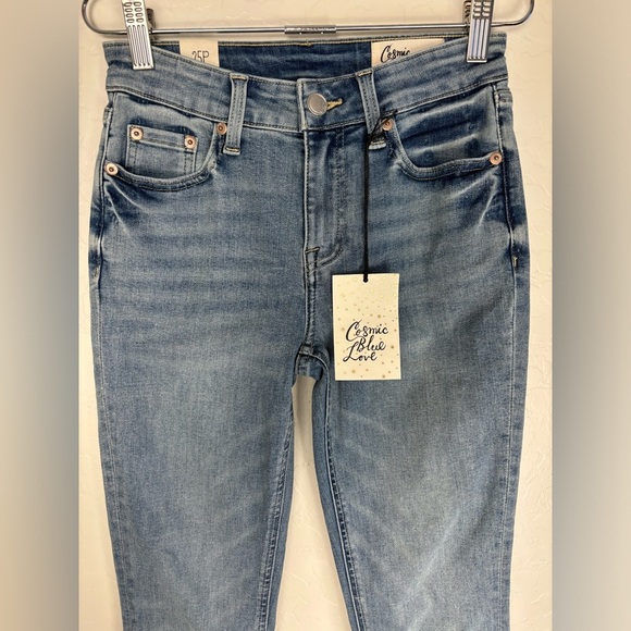NEW Cosmic Blue Love Fly With Me Blue Med Wash Jeans 25P 0604 - Picture 2 of 9